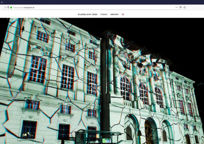 Screenshot der Webseite von Klanglicht